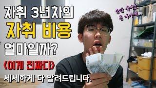 자취 3년차의 현실적인 자취비용 / 한 달에 100만원이 넘는다고? / 현실적인 고정지출 & 생활비