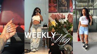 WEEKLY VLOG | quick night routine + new nails + car vlog + etc