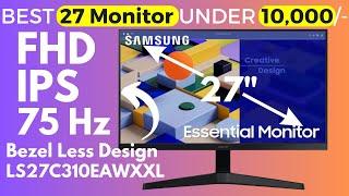 Samsung 27-inch FHD Monitor, IPS, 75 Hz, Bezel Less Design, AMD FreeSync, (LS27C310EAWXXL, Black)