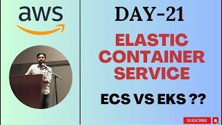 Day-21 | AWS ECS | ECS vs EKS vs Kubernetes | Free AWS job ready course| #devops #abhishekveeramalla