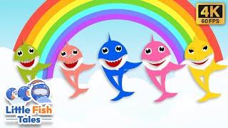 Baby Shark's Rainbow World | Baby Shark Colors | Little Fish Tales | #fish #babyshark