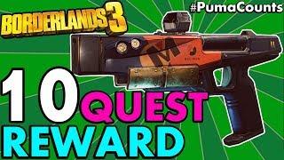 10 BEST SIDE QUEST REWARD GUNS AND WEAPONS in Borderlands 3 (Side Missions Worth Doing) #PumaCounts