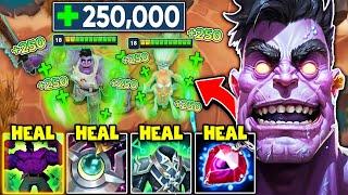 We turned Dr. Mundo into a Walking Health Pack in Arena... (250,000+ HEALTH REGEN)