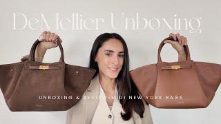DEMELLIER LONDON UNBOXING  REVIEW 2025 | MIDI NEW YORK BAG | BROWN SUEDE OR LEATHER?