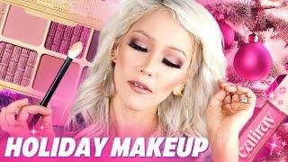 NEW Holiday Makeup Look | Tarte Holiday Eyeshadow Palette | Caliray Blush | Calecim Skincare Deals