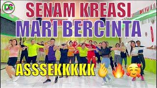 SENAM KREASI MARI BERCINTA BY AURA KASIH | ZUMBA FITNESS | ARROBIC LOVERS | LAGU LAMA RASA BARU