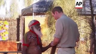 William and Kate visit cultural centre and famous Uluru rock