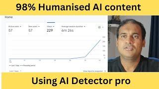 98% humanised content using AI detector pro tool | Best AI content detector tool for google ranking