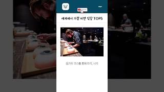 세계에서 가장 비싼 식당 TOP5