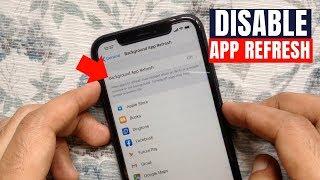 How to Disable Background App Refresh on iPhone