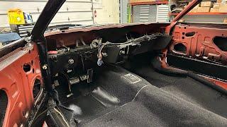 Heater Box Assembly and Dash Going In The1969 Boss429 Mustang