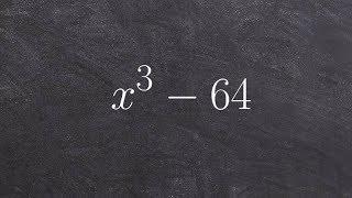 How to factor a polynomial using the difference of two cubes