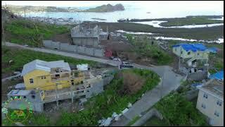 Hurricane Beryl Destruction L'esterre carriacou Grenada..