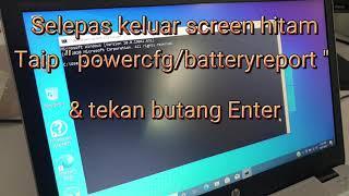 Cara check condition battery laptop