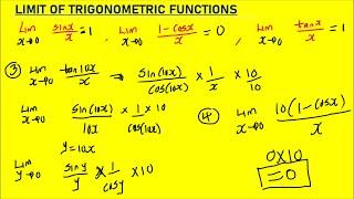 How to Evaluate Limit Of Trigonometry Functions