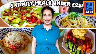 5 MEALS FOR £25 FROM ALDI | Easy Summer Budget Weekday Family Meals 2024