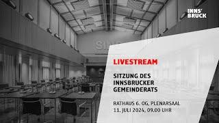 Sitzung des Innsbrucker Gemeinderats am 11. Juli 2024