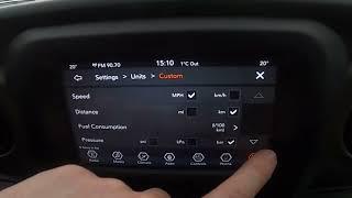 How to Change Units in Jeep Wrangler IV ( 2018 – now ) - Set New Speed Units