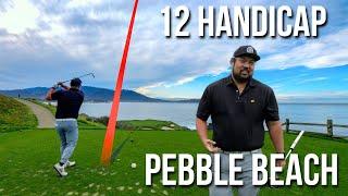 What is Pebble Beach like as a 12 Handicap Golfer? (Pebble Beach Golf Links) 18 Hole by Hole Vlog