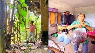 Pretty granddaughter helps grandma renovate the old house she lived in when she was young