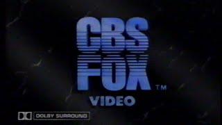CBS Fox Video (1990) Company Logo 3 (VHS Capture)