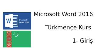 Microsoft Word Türkmençe Kurs