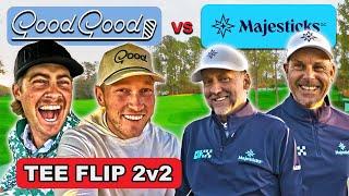 GoodGood vs Majesticks GC | Tee Flip 2v2 | Ian & Henrik vs Brad & Garrett