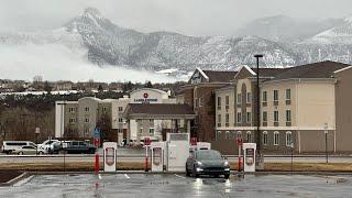 Snowy Tesla Model 3 Performance Road Trip Over The Rockies To Las Vegas For CES!