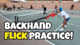 Pickleball Backhand Flick! | My Progress and Training Video