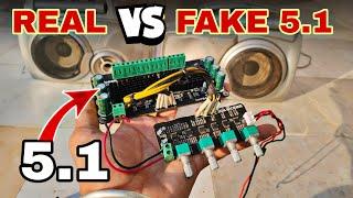 real 5.1 surround vs fake 5.1 surround explained 5.1 amplifier5.1 surround sound test speaker woofer