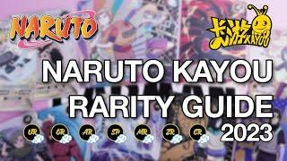 Naruto Kayou Cards Rarity Guide - List in Order