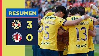 Resumen completo: América 3 vs. 0 Toluca | J10, CL25 | ¡Partidazo de las Águilas del América!