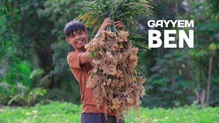 Harvesting ginger in the mountain | Cook arrozcaldo to celebrate my brother’s birthday | Gayyem Ben