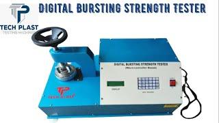 How to CalculateCorrugated Box Strength|Digital Bursting Strength Tester|Techplast Testing Machines