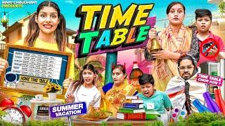 Time Table || Bhai - Behan aur Time Table || Summer Vacation || Family Show || Rinki Chaudhary