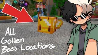 Minecraft The Hive How Finding all Golden Bees 24 Locations The Hive FREE HAT Tutorial