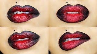 Vampy Ombre Lip - 2 Different Techniques