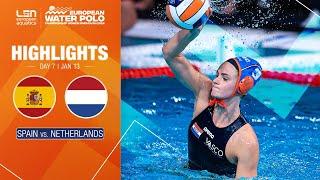 Final: Spain vs. Netherlands | Extended Highlights | European Water Polo Championships 2024