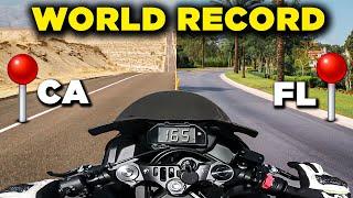 How I Broke The Coast-to-Coast Motorcycle Record