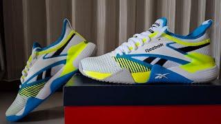 Highlight Reebok NANO COURT White/Lime/Aqua 100204815 For Tennis, Pickleball, Padel