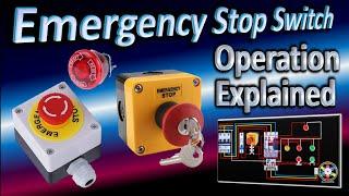 Emergency stop push button wiring diagram / What is an emergency stop button switch ?