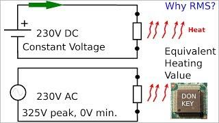 AC vs DC voltage Part 1: RMS Equivalent heating value explained