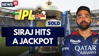 Mohammed Siraj Sold To Gujarat Titans For Rs 12.25 Crore In IPL 2025 Auction | N18V