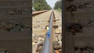 Train vs fevi stick #railwaycontent #railway #train