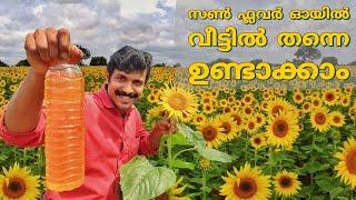 Sunflower oil preparation at home | How to make Sunflower oil at home