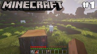 LETZ START MINECRAFT WITH REALESTIC GRAPHICS MOD | GAMEPLAY #1 | AR7 YT