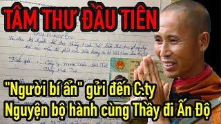 TÂM THƯ ĐẦU TIÊN, "người bí ẩn" gửi đến C.ty nguyện đi cùng Thầy sang Ấn Độ