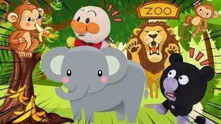 どうぶつえんに行こう！アンパンマンたちが動物園へお出かけして色んな動物たちと大騒ぎ！アンパンマンアニメanpanman anime