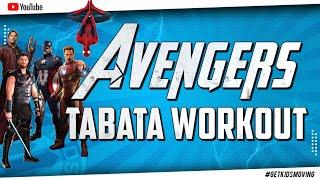 'AVENGERS'  KIDS TABATA WORKOUT (4mins 22secs) #GETKIDSMOVING