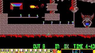 Lemmings - Lv17 Tricky: Diet Lemmingaid